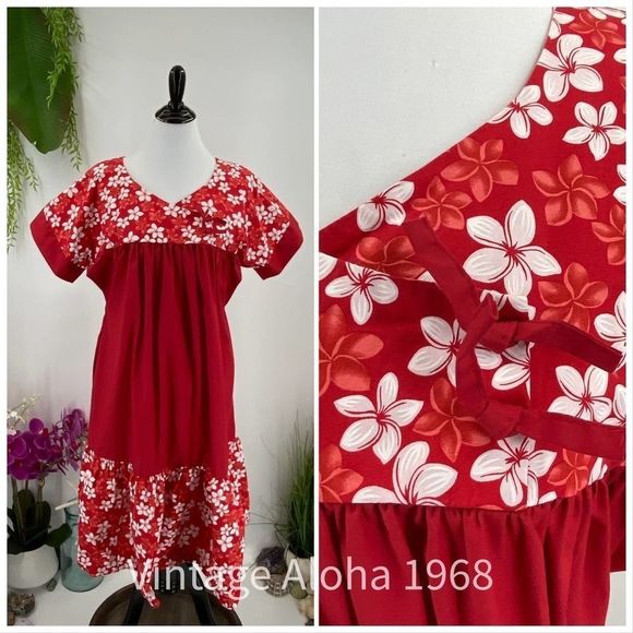 Good Times Hawaiian Muumuu like Bete Liberty House Hawaii T&L RM dress mu’u - Picture 5 of 9